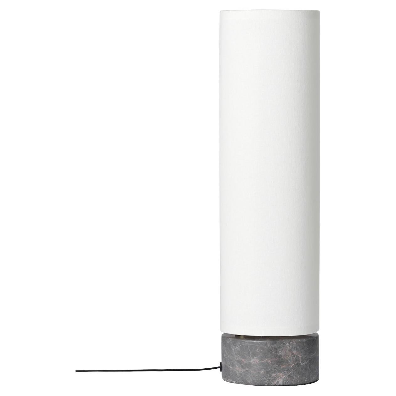 Unbound Table Lamp - H45, Grey Marble, White For Sale