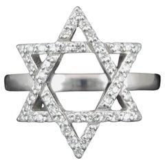 Unbranded 14K White gold Ring with Diamonds Size 6.75