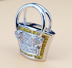Unbranded 14K Gelbgold-Anhänger mit Diamanten 1,25ct