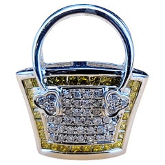 Unbranded 14K Yellow Gold Pendant with Diamonds 1.25ct