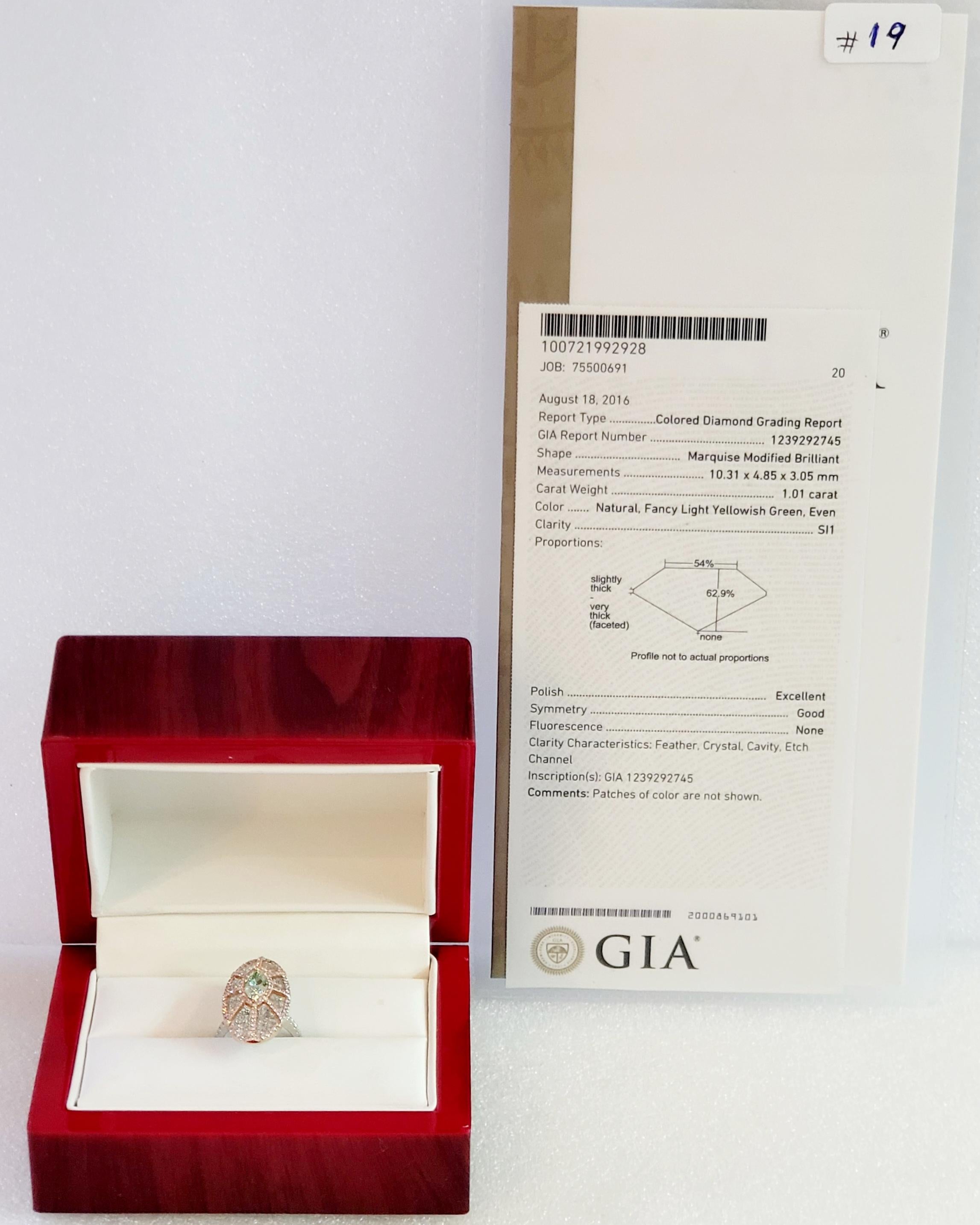 Women's Unbranded  18K White Gold Ring with Brilliants Size For Sale