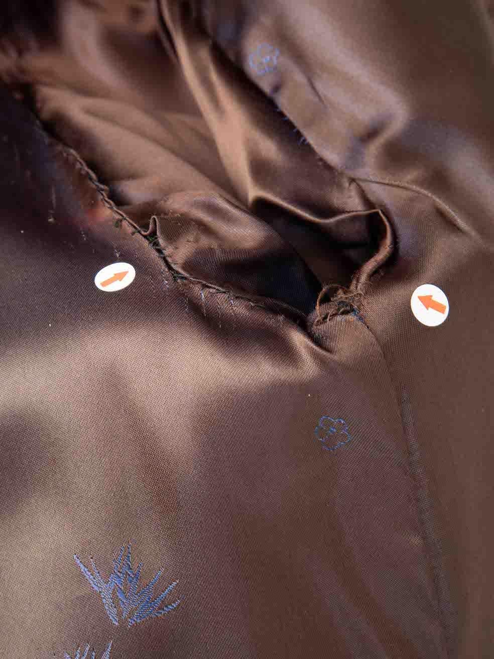 Unbranded Brown Fur Coat Size M For Sale 2
