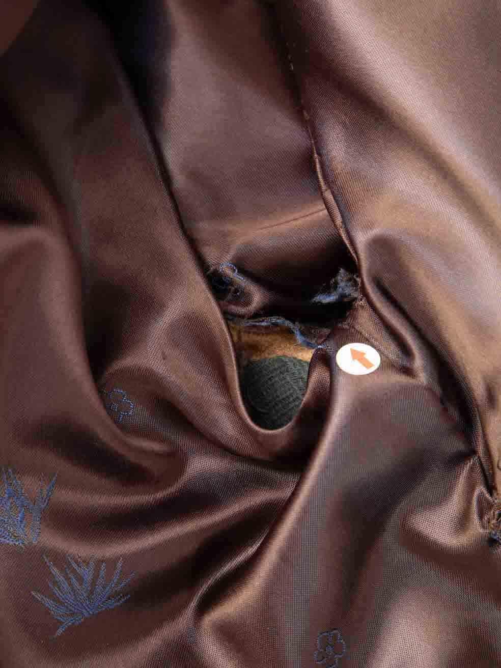 Unbranded Brown Fur Coat Size M For Sale 3