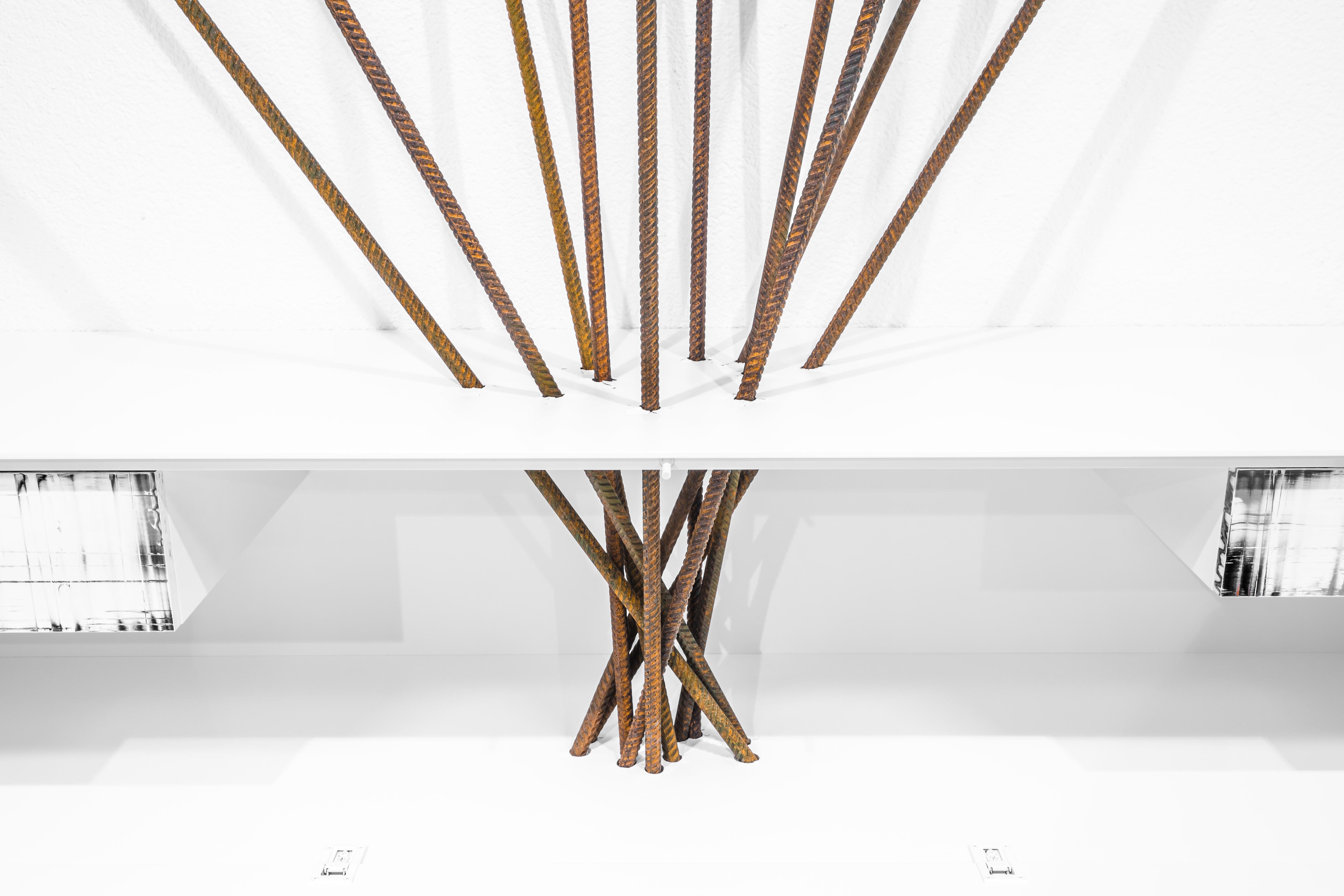 Steel Unbroken Sideboard For Sale