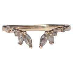 Unchained Naiad Open Ring in 14K Gold, S & P Diamonds by Anastassia Sel Jewelry