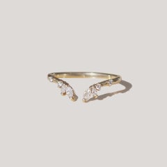 Unchained Naiad Ring in 14K Gold & Diamonds by Anastassia Sel Jewelry