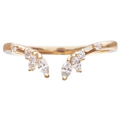 Unchained Naiad Ring in 14K Gold & Diamonds by Anastassia Sel Jewelry
