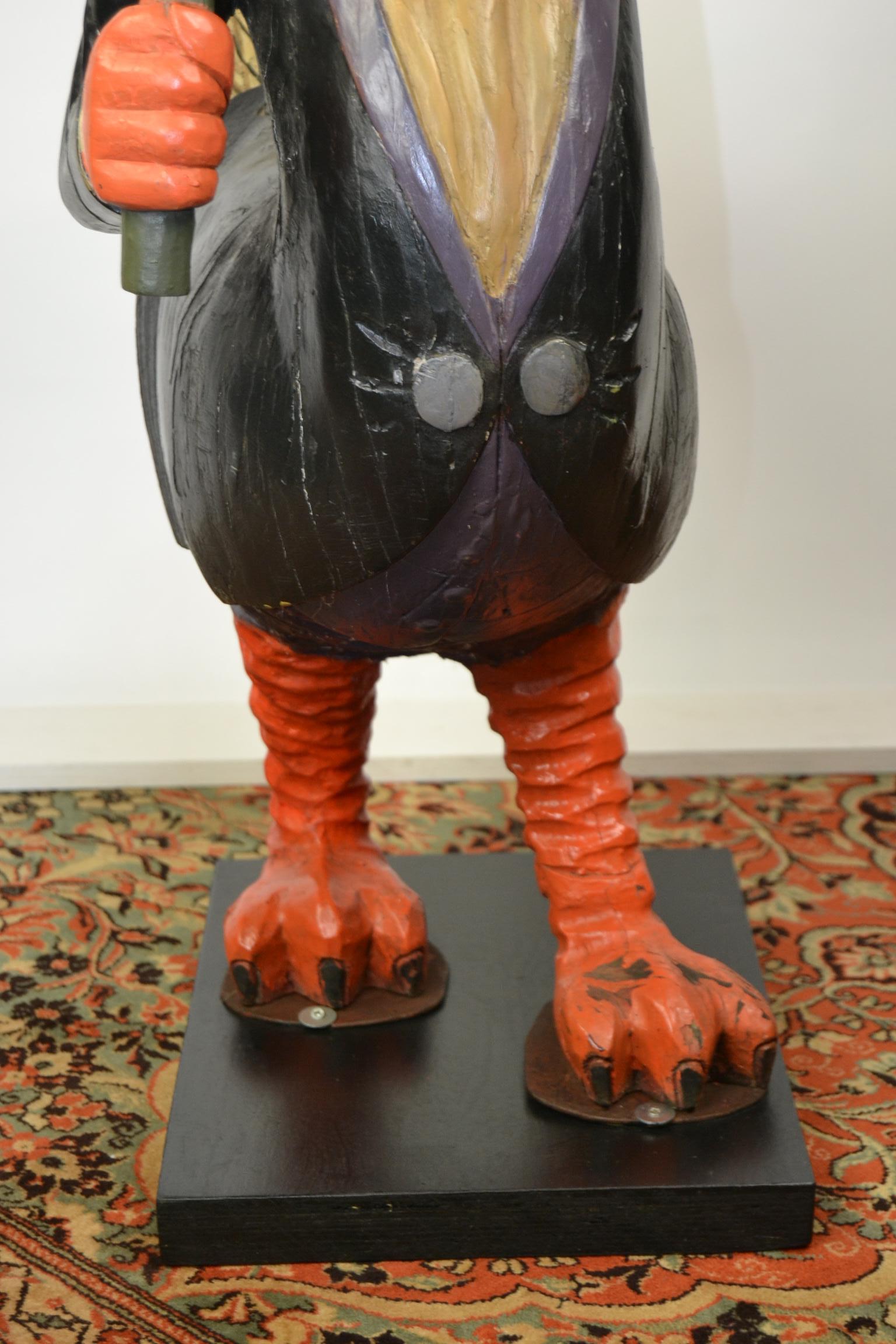 Uncle Scrooge Carousel Figure, Wood, Europe, 1970s 5