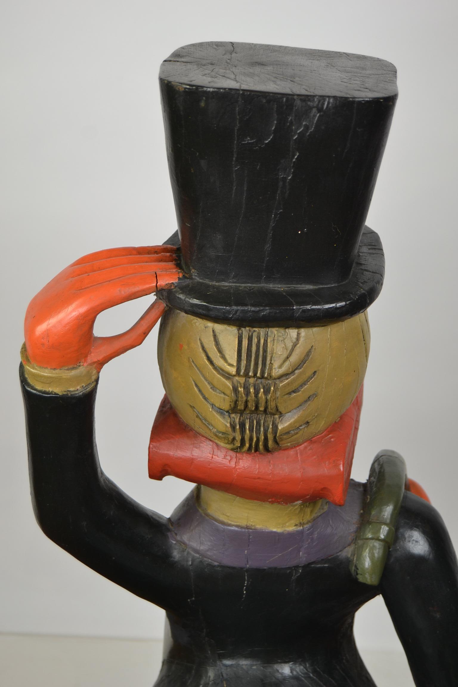 Uncle Scrooge Carousel Figure, Wood, Europe, 1970s 11