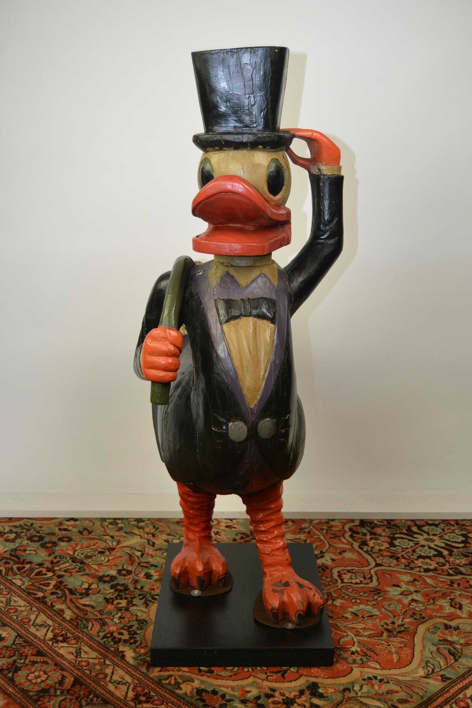 Uncle Scrooge Carousel Figure, Wood, Europe, 1970s 2