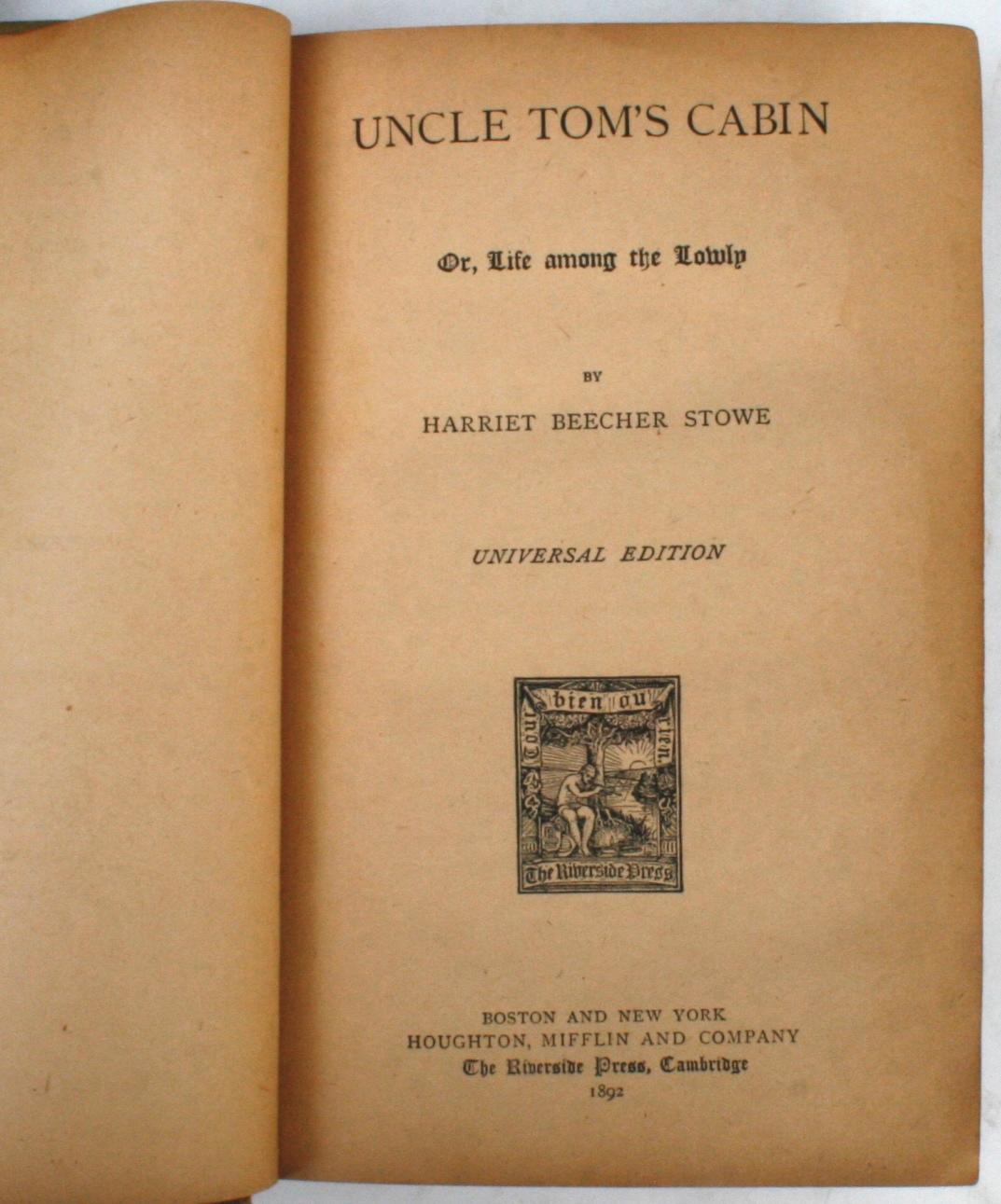 value of uncle tom's cabin book