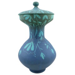 Uncommon Blue Italian Vase by Alvino Bagni for Raymor, Mid-Century Modern