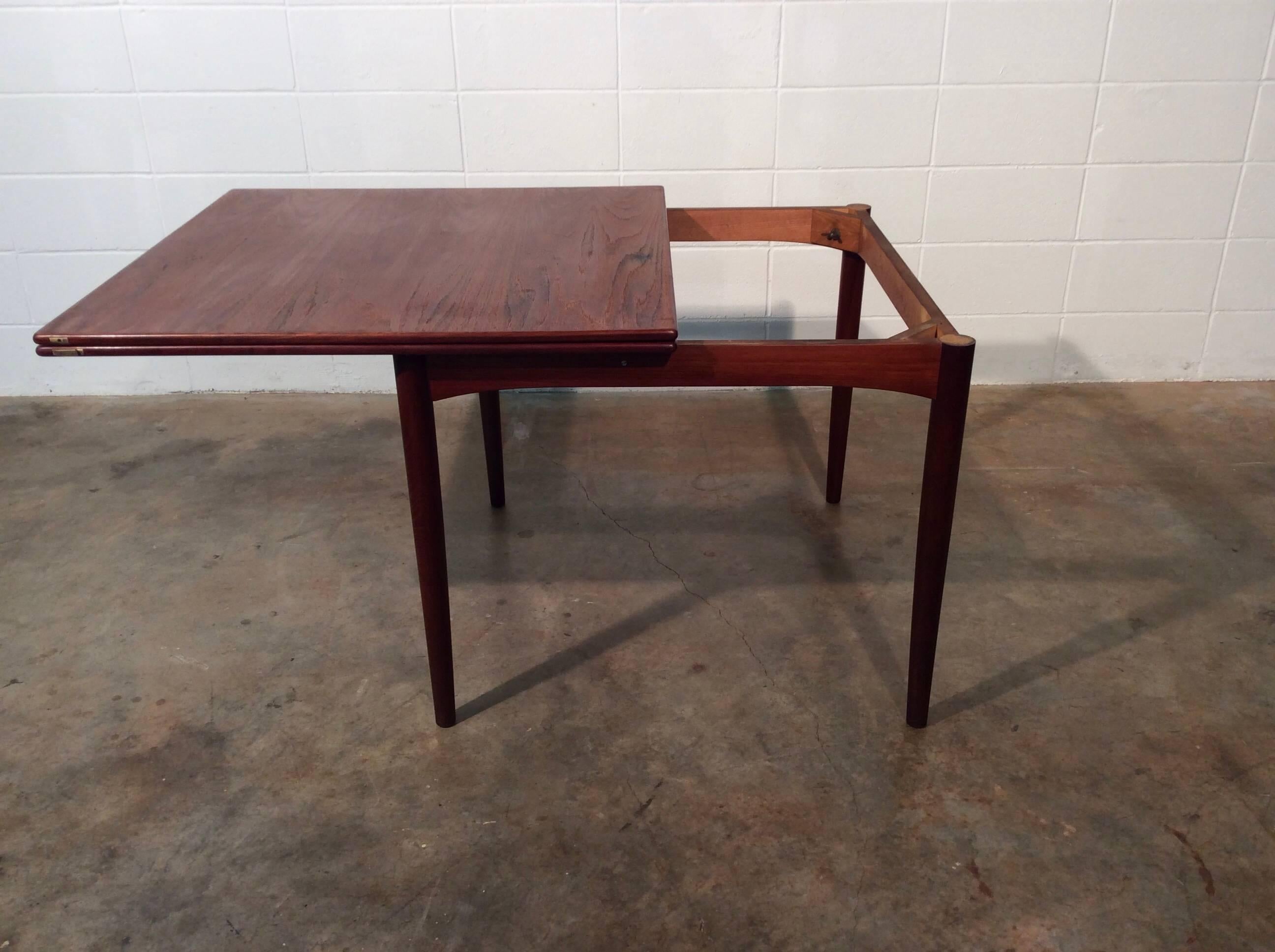 Uncommon Danish Modern Flip Top Dining / Game Table by Børge Mogensen for Soborg 6