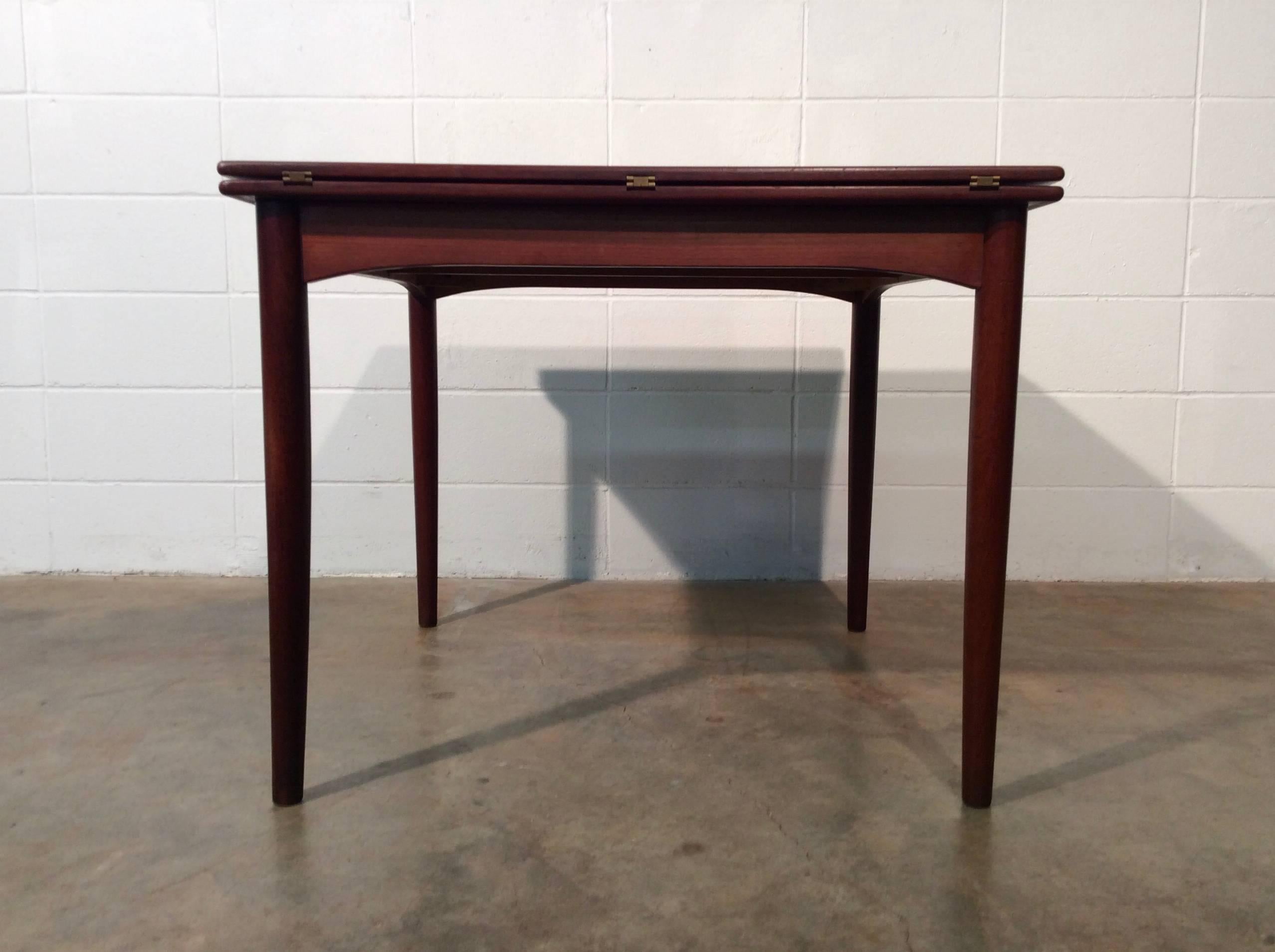 Uncommon Danish Modern Flip Top Dining / Game Table by Børge Mogensen for Soborg In Good Condition In Marietta, GA