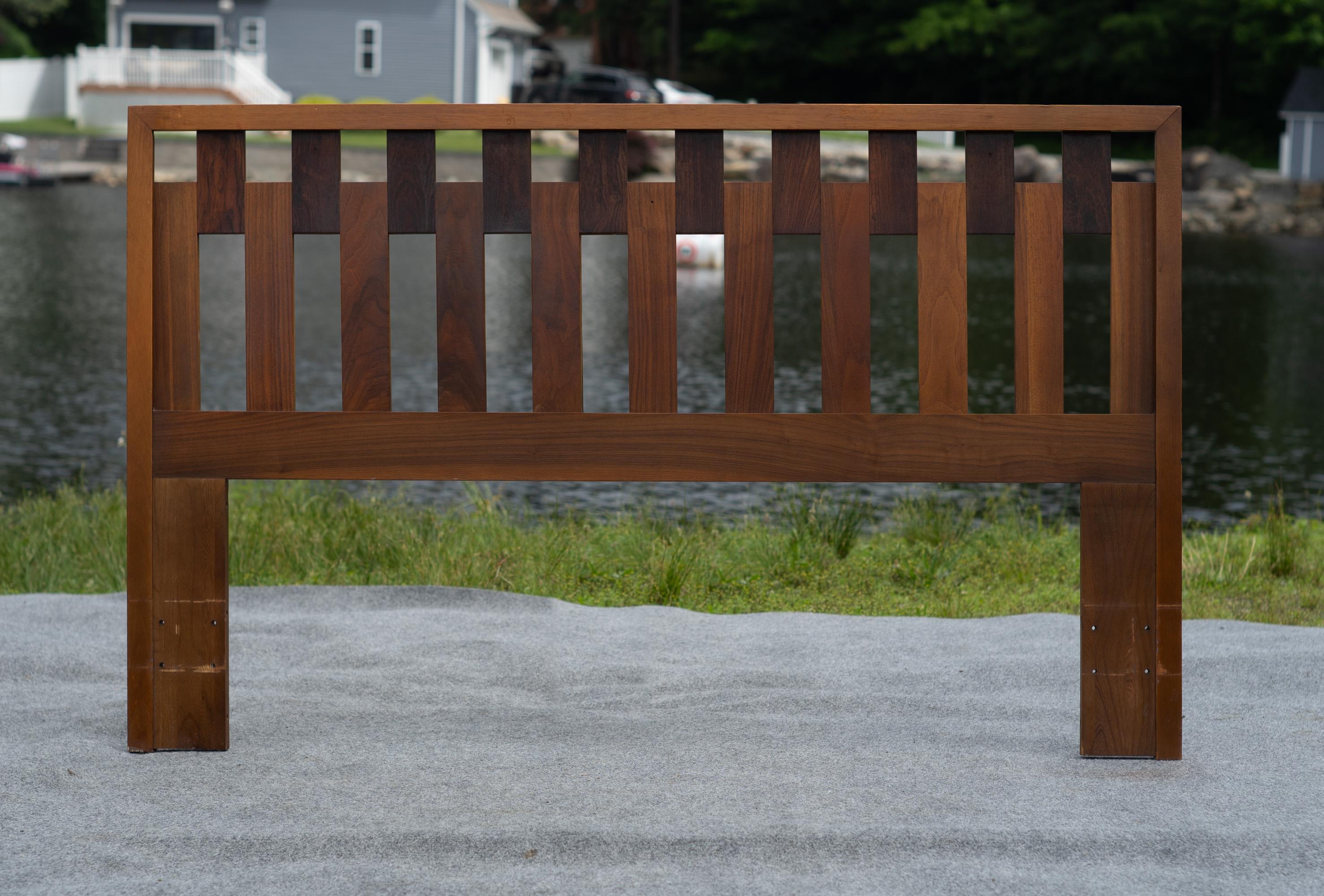Designed and made in the United States, this set is reminiscent of Paul McCobb's work with Lane. While no direct attribution exists, we think it's not only possible, but likely, that McCobb worked on designing this set. With its angular design