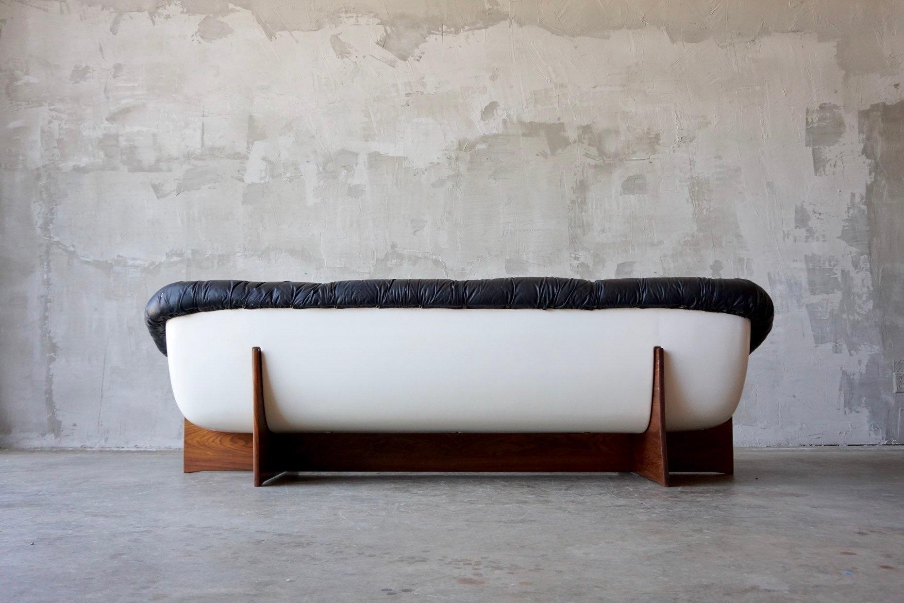Uncommon Leather Sofa by Percival Lafer 1