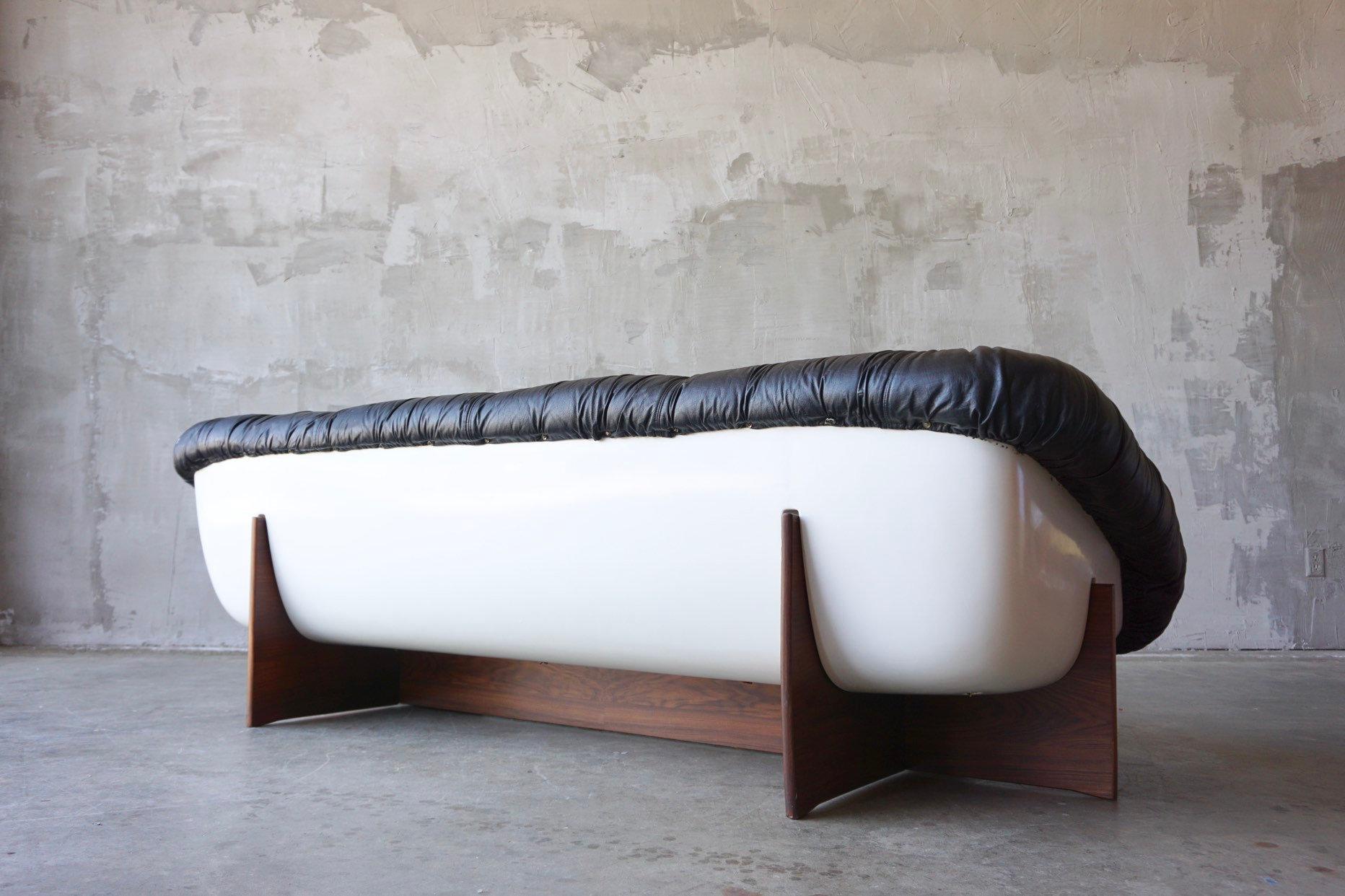 Uncommon Leather Sofa by Percival Lafer 3