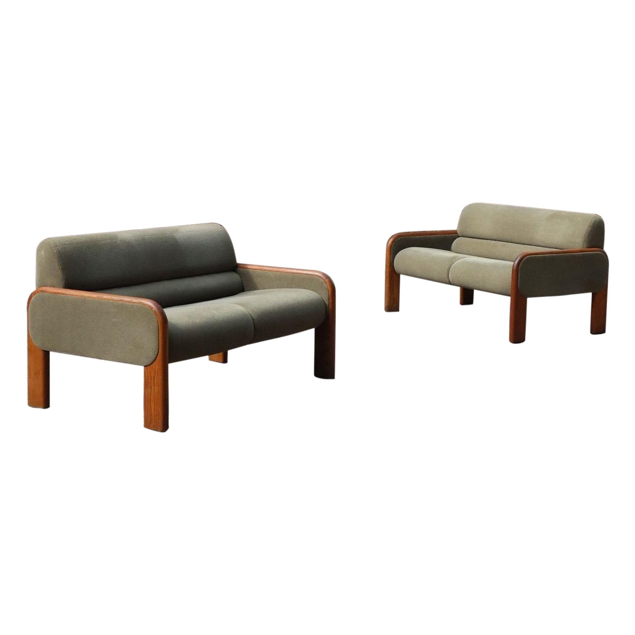 Uncommon Two-Seat Sofa Attributed to Lou Hodges