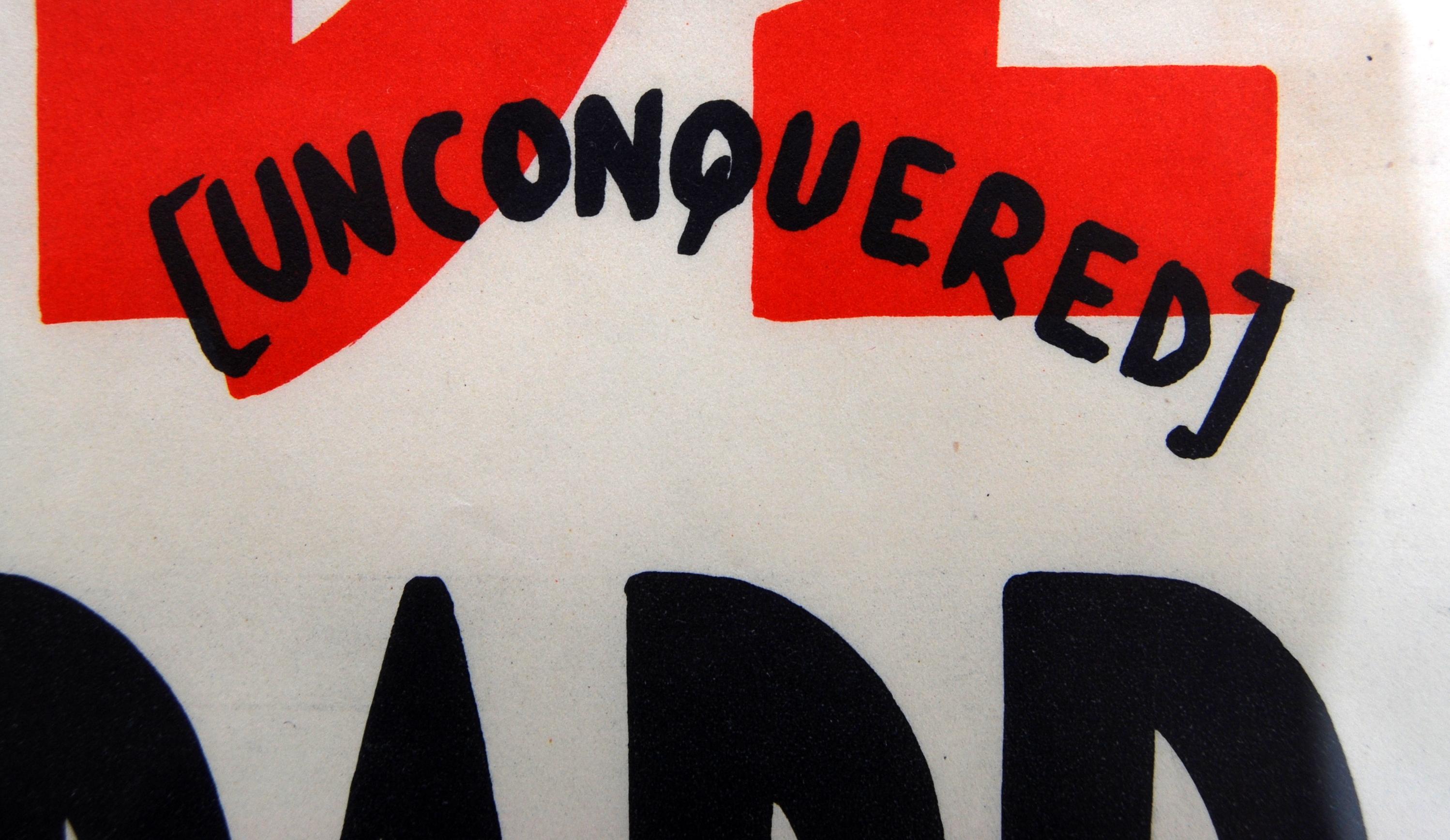 Mid-Century Modern Affiche du film « Unconquered De Obesegrade » de Cecil B. De Mille, 1947 en vente