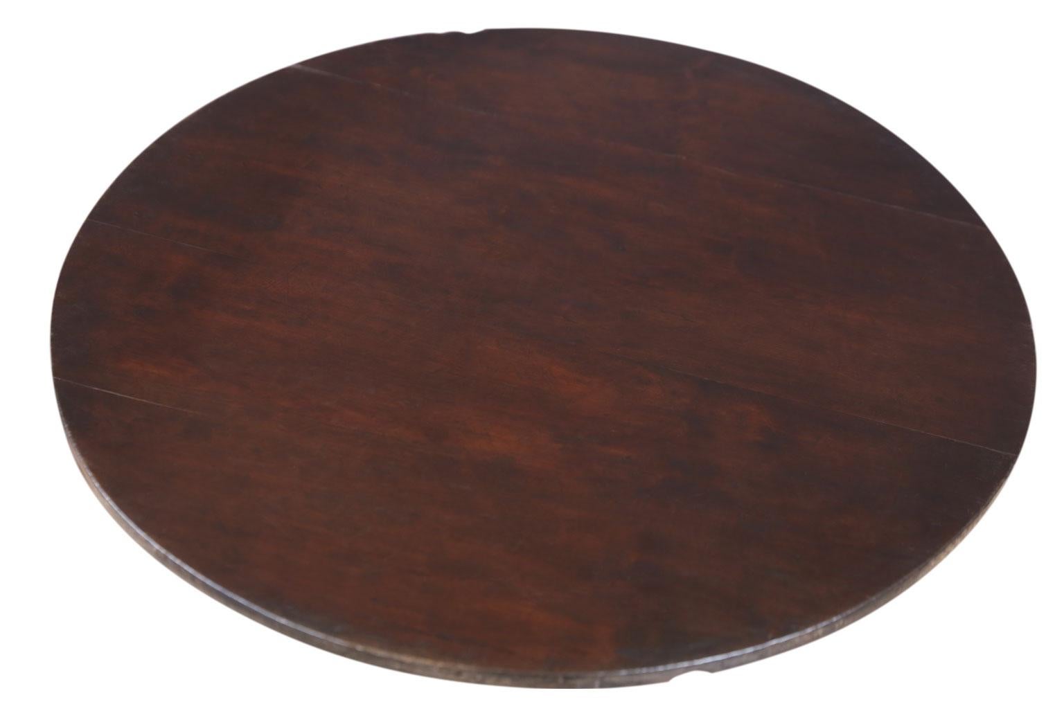 Folk Art Unusual Walnut and Oak Side Table
