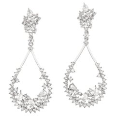 Boucles d'oreilles en or 18 carats et diamants blancs