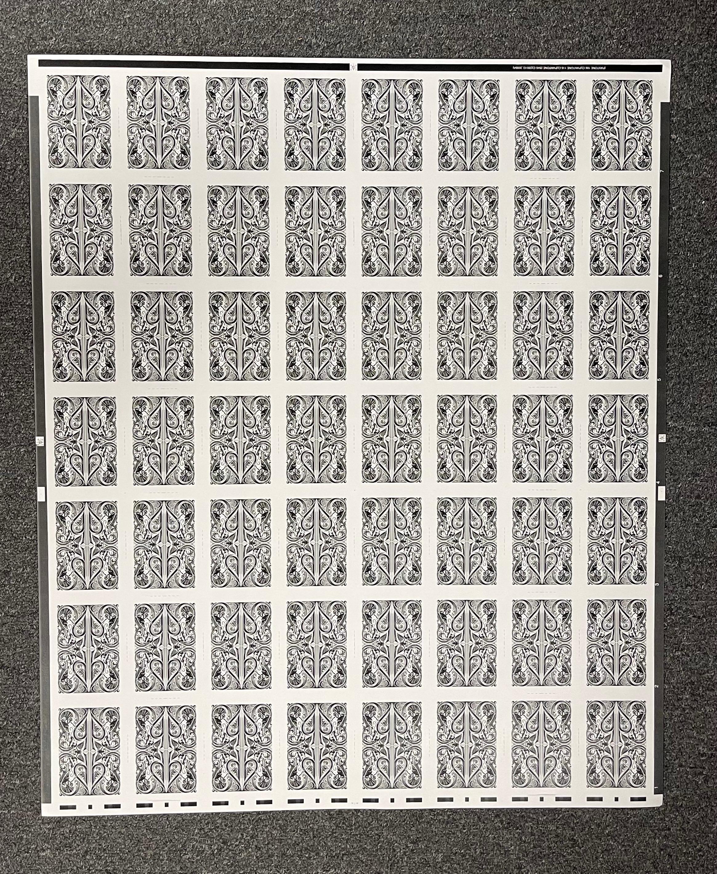 Contemporary Uncut Sheet of 