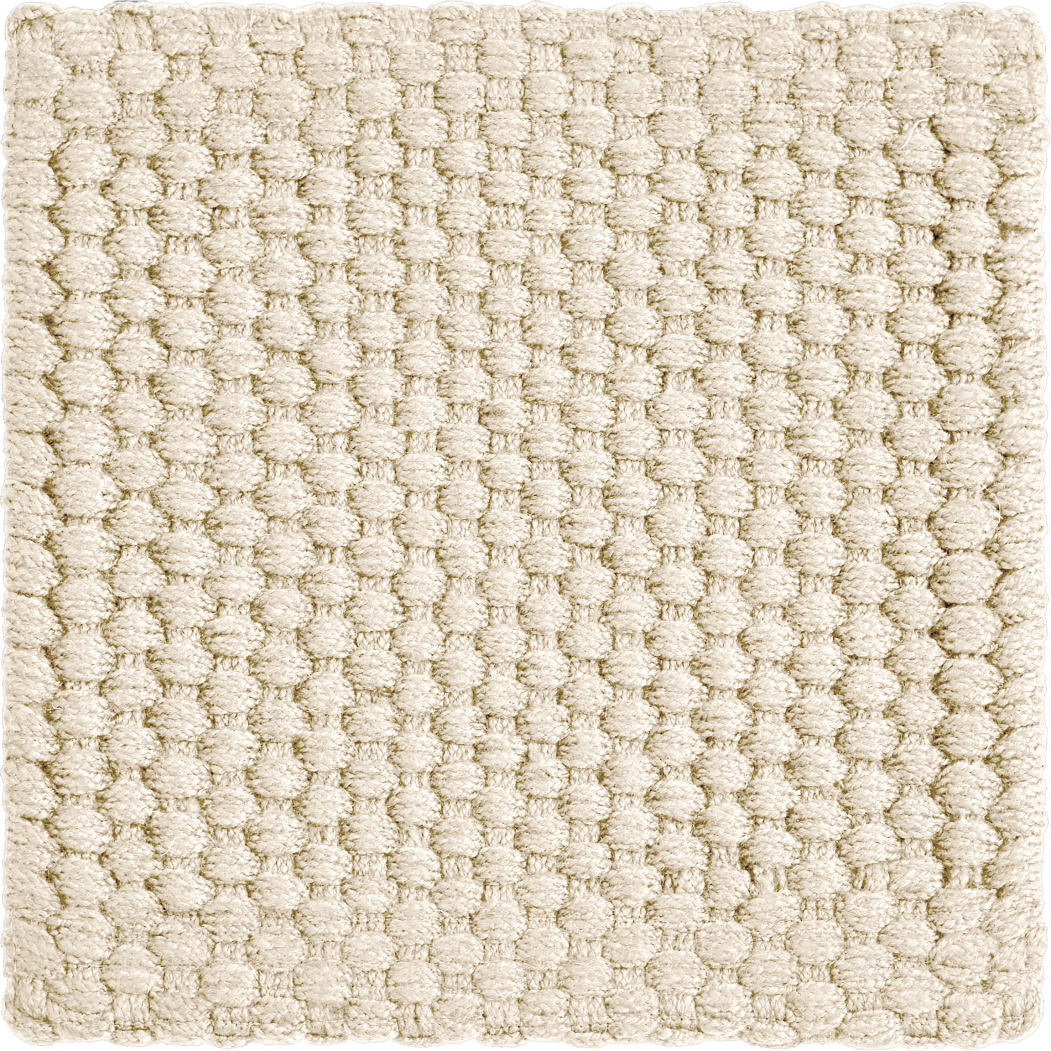 Unda 6x9ft Elfenbein 100% GRS Haustier Textur Korbgeflecht Design Luxus handgewebten Teppich (Handgewebt) im Angebot