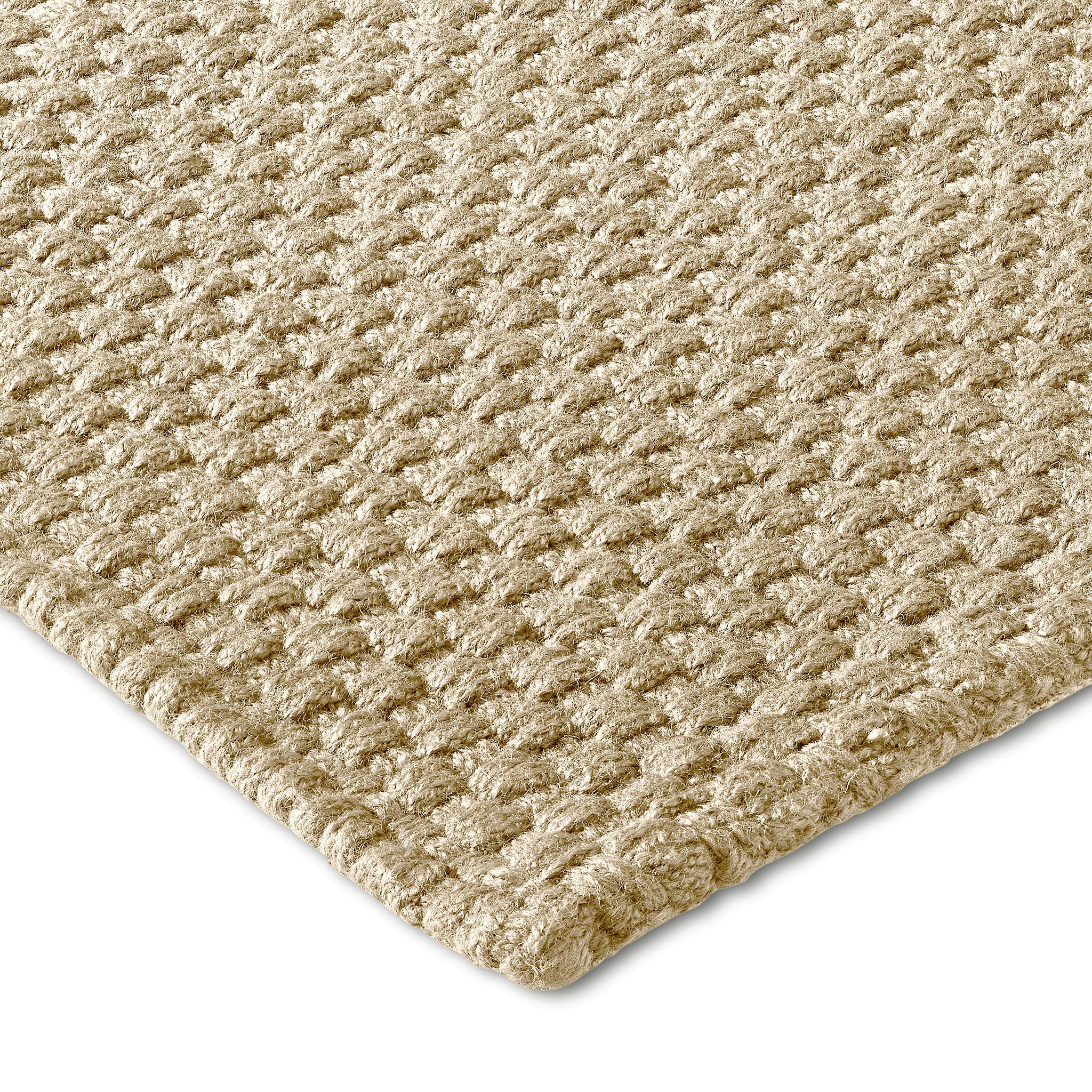 Polyester Unda 8x10ft ash 100% GRS pet texture basket weave design luxueux tapis tissé à la main en vente