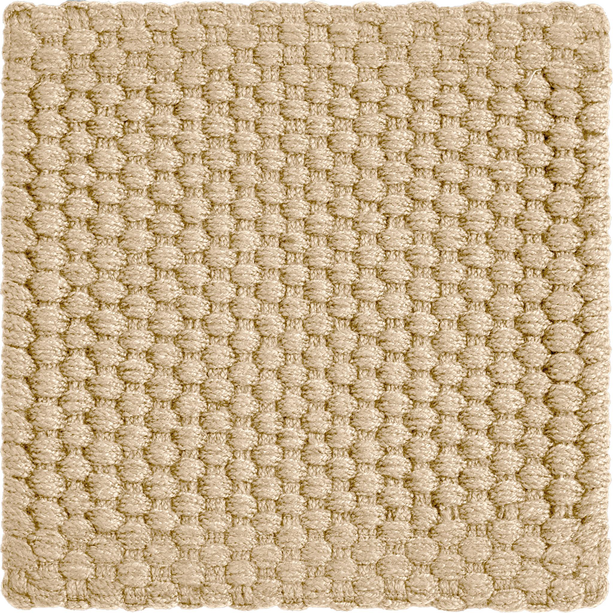 Tissé à la main Unda 8x10ft beige 100% GRS pet texture basket weave design luxueux tapis tissé à la main en vente