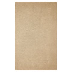 Unda 8x10ft beige 100% GRS pet texture basket weave design luxueux tapis tissé à la main