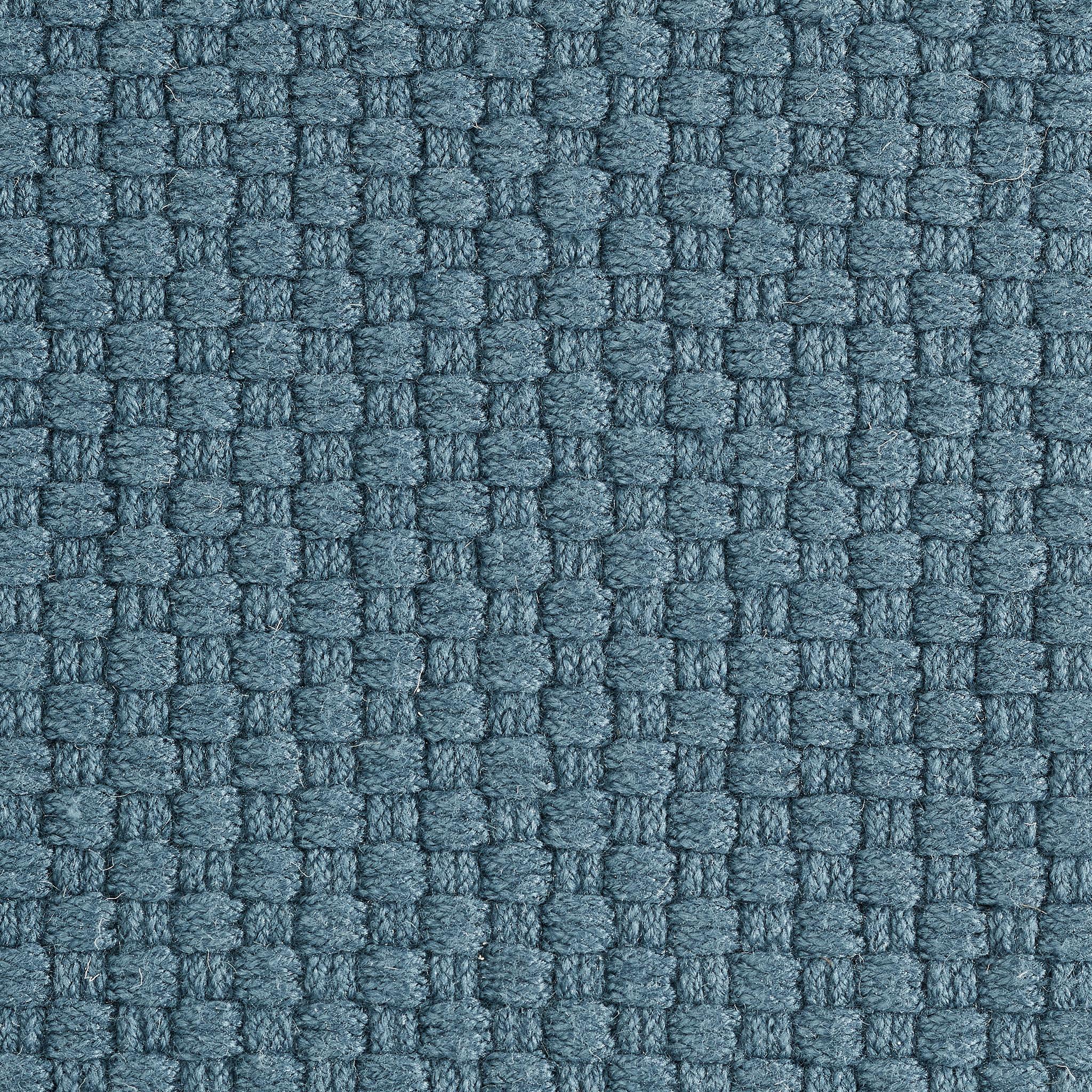 Unda 8x10ft denim 100% GRS pet texture basket weave design luxe tapis tissé à la main en vente 1