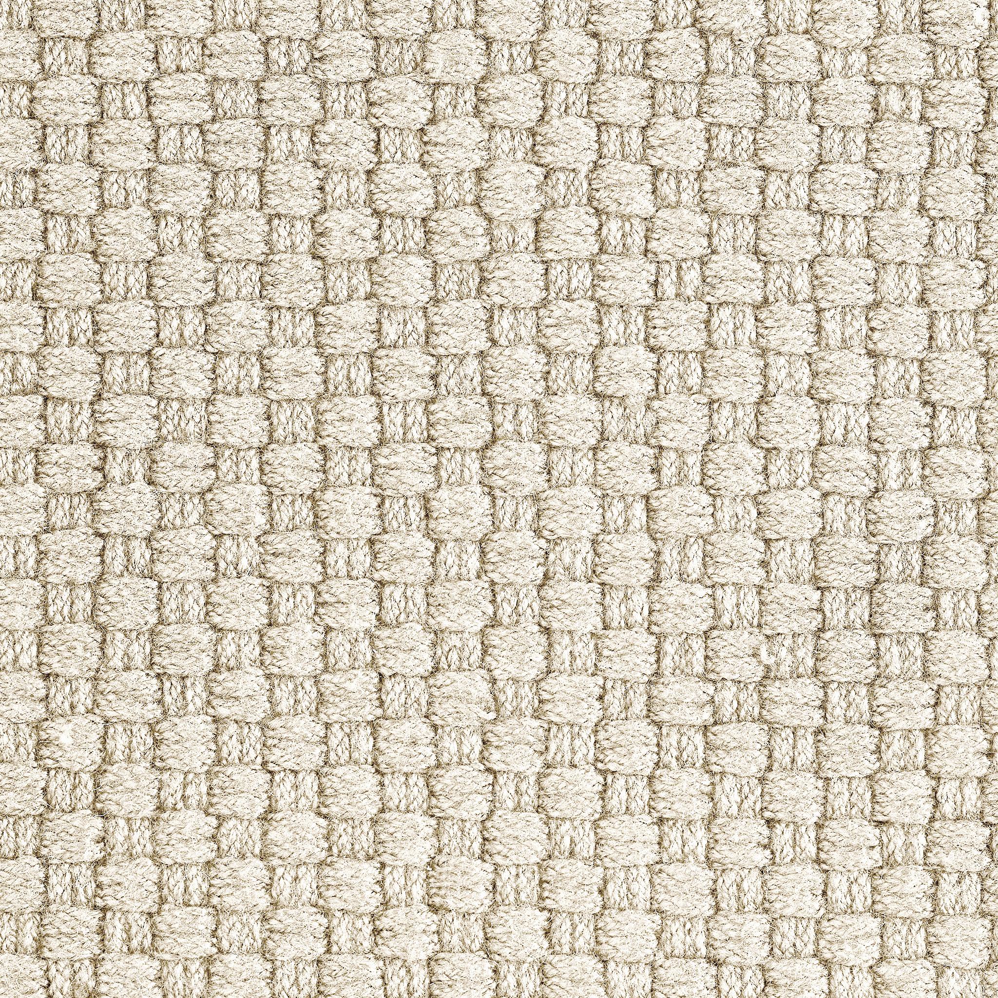 Unda 8X10ft Ivory 100% GRS Pet Texture Basket Weave Design Luxury Handwoven Rug For Sale 1