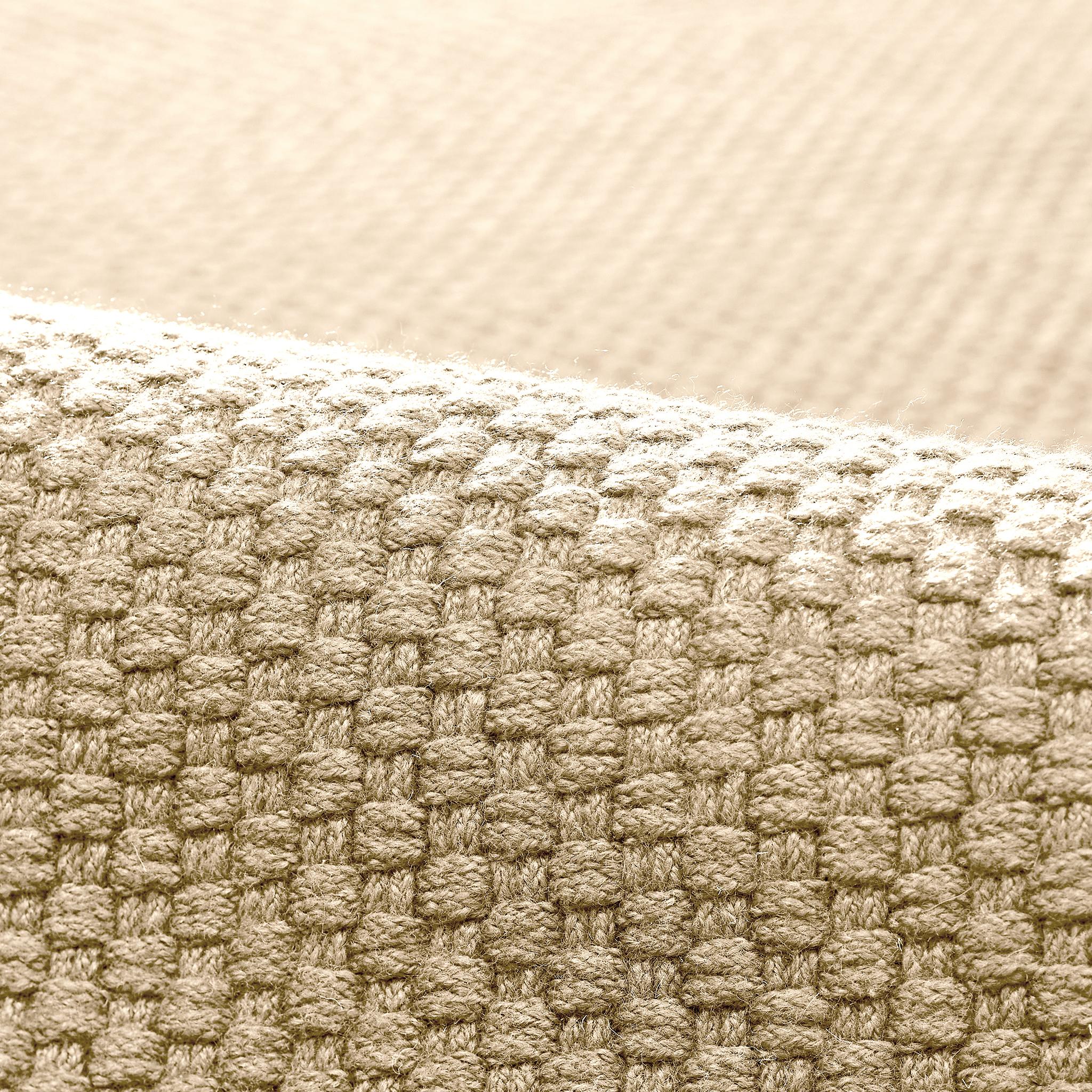 Unda 9x12ft Elfenbein 100% GRS Haustier Textur Korbgeflecht Design Luxus handgewebten Teppich im Zustand „Neu“ im Angebot in New York, NY