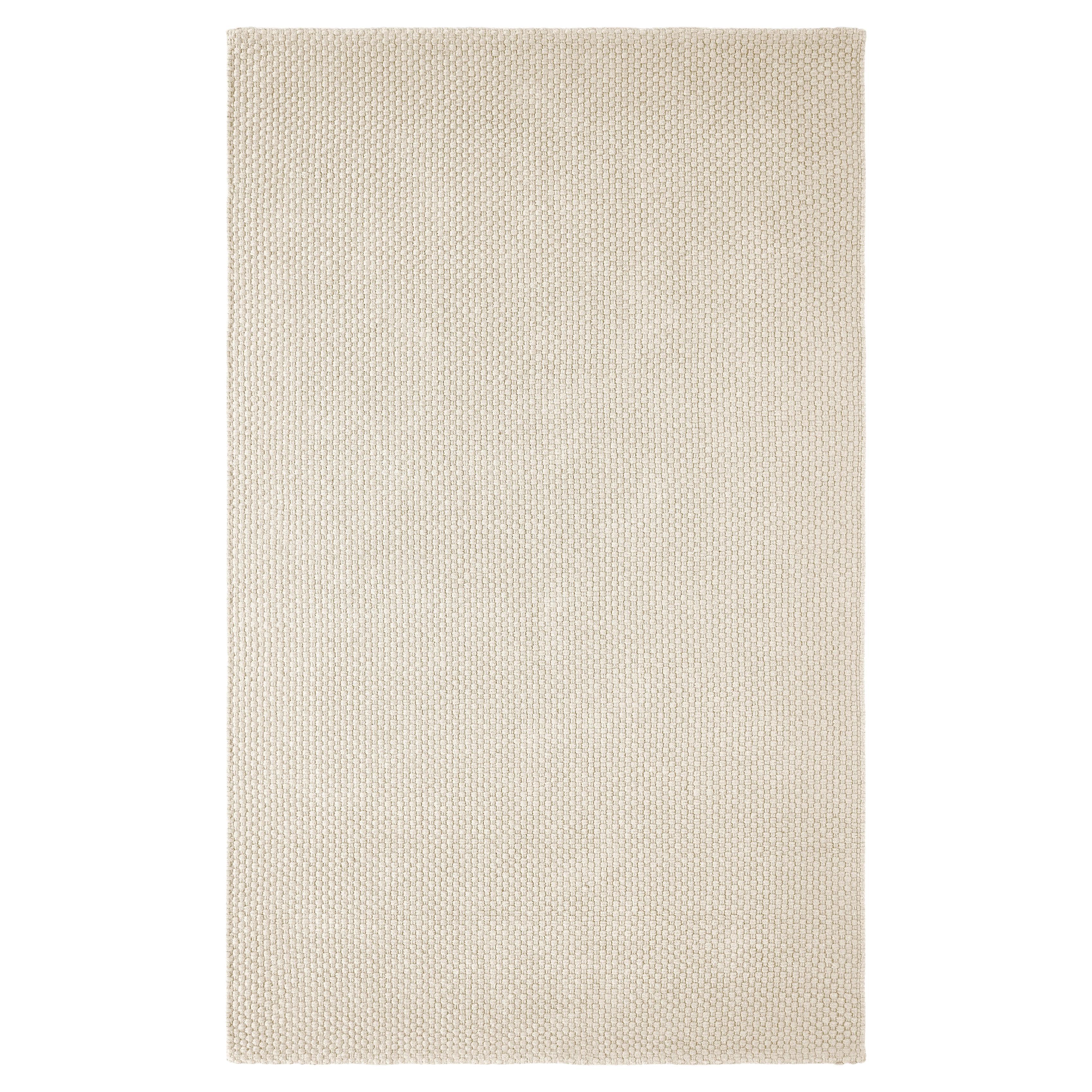 Unda 9x12ft Elfenbein 100% GRS Haustier Textur Korbgeflecht Design Luxus handgewebten Teppich im Angebot