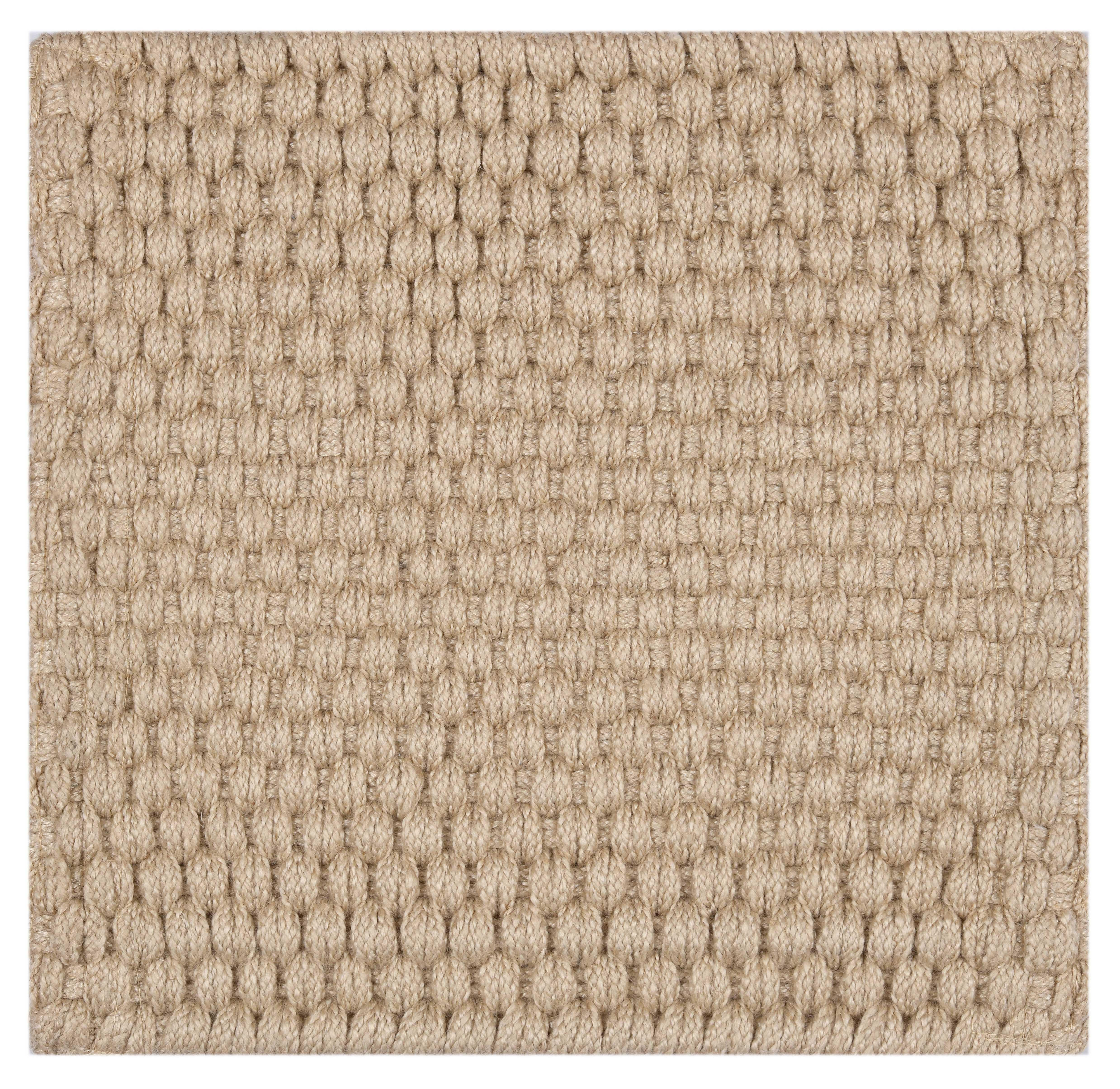 Contemporary Unda, Beige, Face 100% GRS PET From Recycled Bottles 8 x 10 For Sale