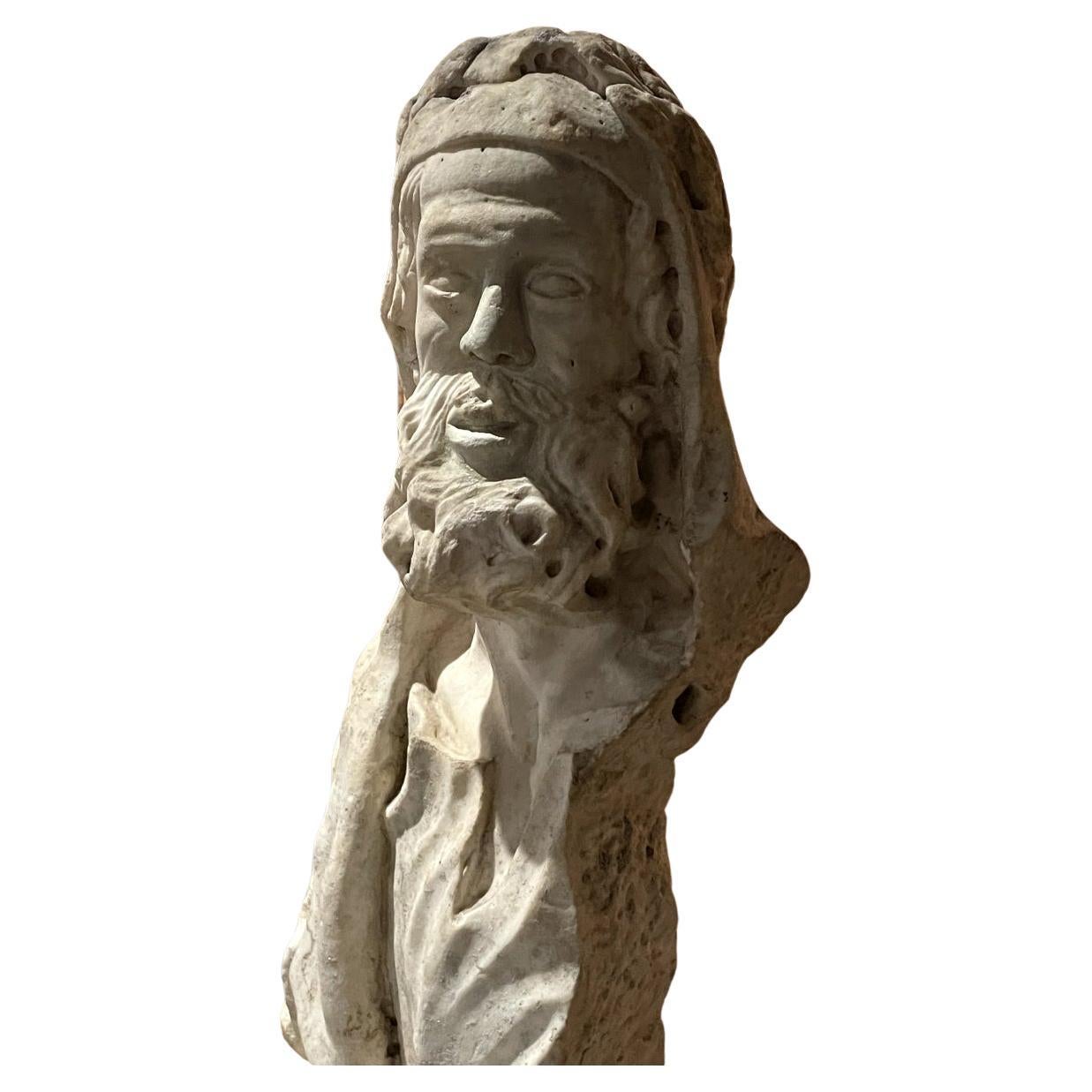 Undated French Marble Male Bust