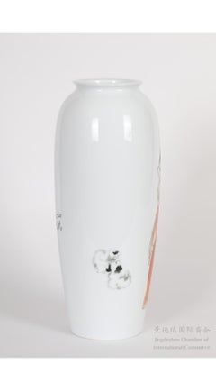 Under-glazed Ink Porcelain Vase -As Fair as Flower and Jade