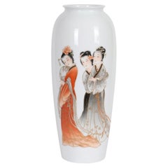Under-glazed Ink Porcelain Vase -As Fair as Flower and Jade