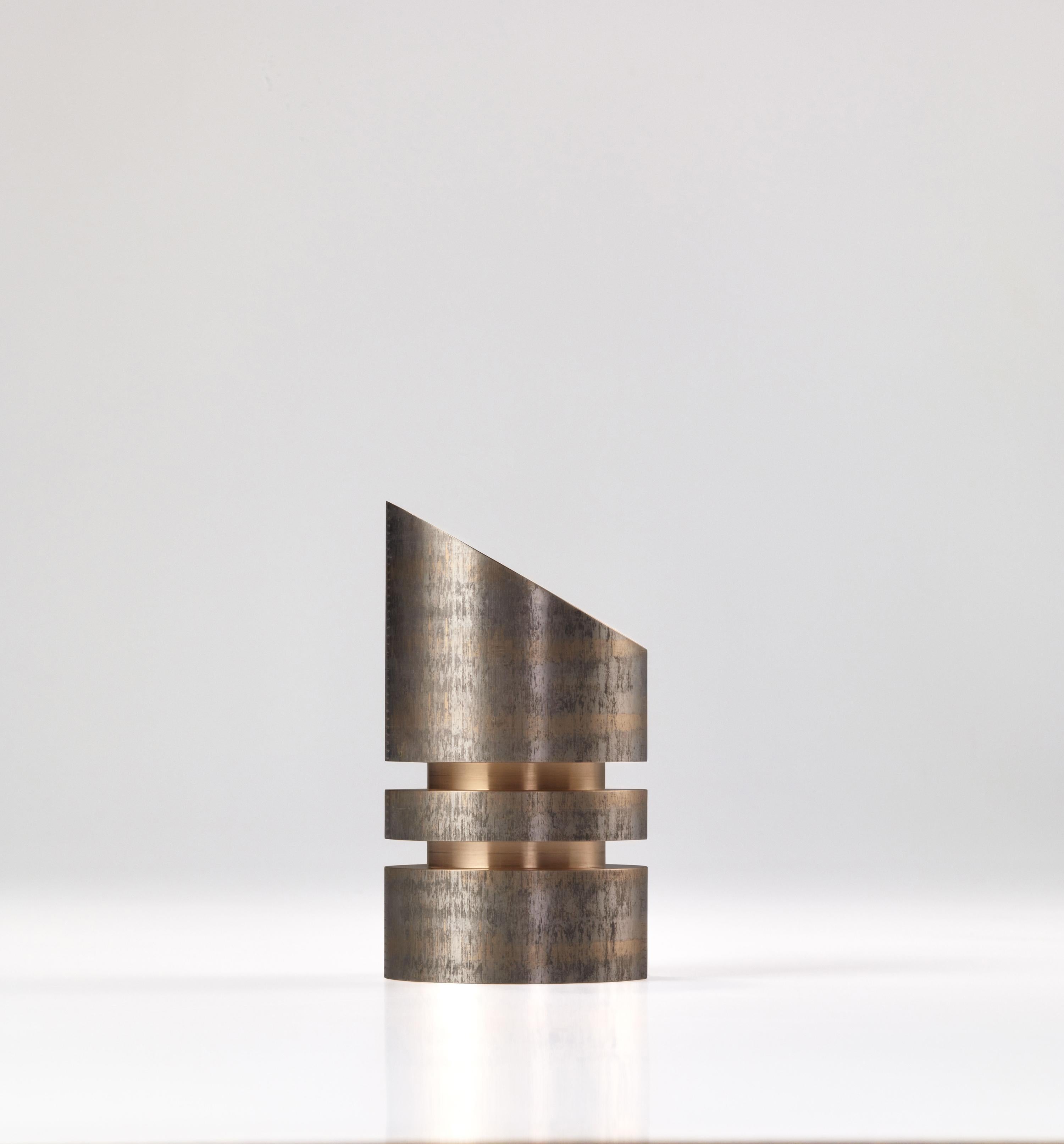 Modern Under Pressure Limited Edition Solid Bronze Patina Paper Weight