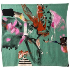 „Under Storm Stripes“ Quilt-Gemälde, Wolle, Wandteppich, Textilkunst, auf Lager