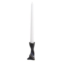 Under The Banyan Bronze Candle Holder Short in Brass, Viya by Vikram Goyal
