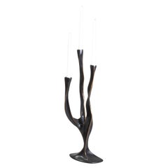 Under The Banyan Bronze Candelabra Small in Brass, Viya by Vikram Goyal