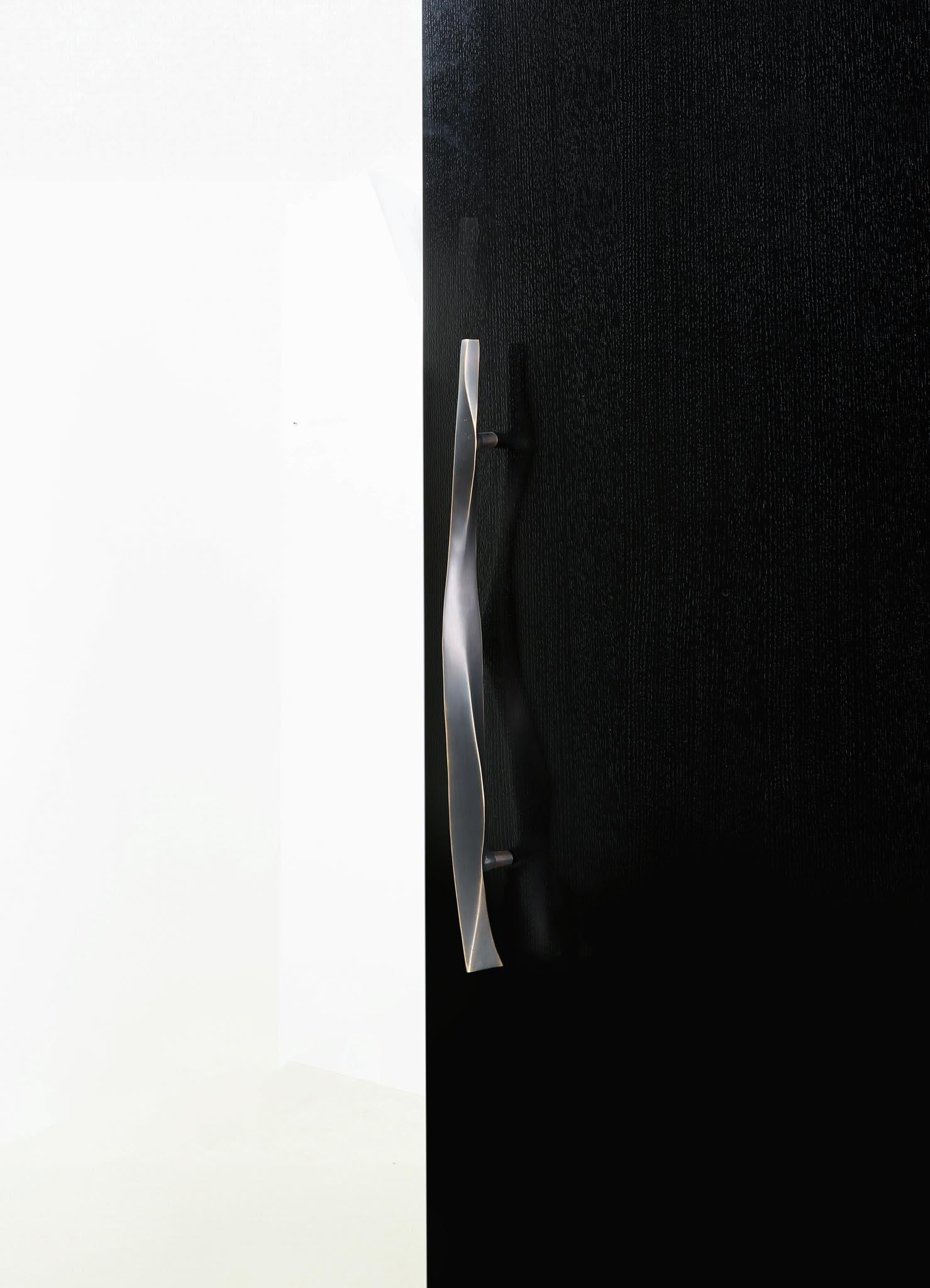 Cast Under The Banyan Bronze Color Door Handle B in Brass, Viya by Vikram Goyal For Sale