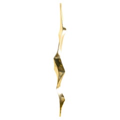 Under The Banyan Door Handle B in Brass, Viya by Vikram Goyal