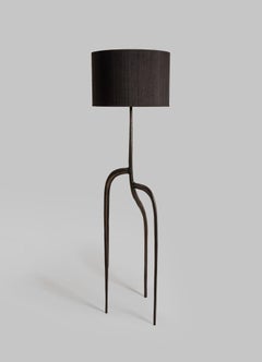 Under The Banyan Floor Lamp in Brass, Viya by Vikram Goyal
