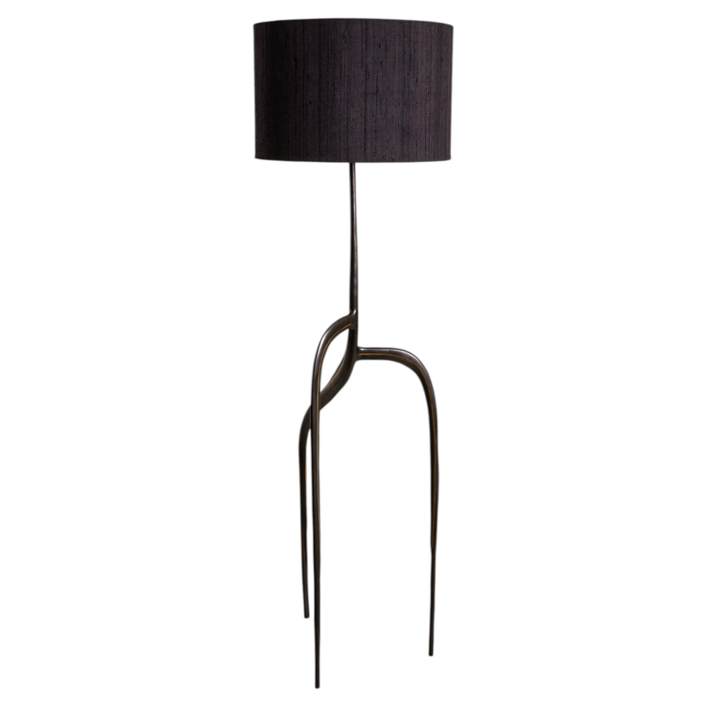 Brass Floor Lamp, Under The Banyan, Viya by Vikram Goyal
