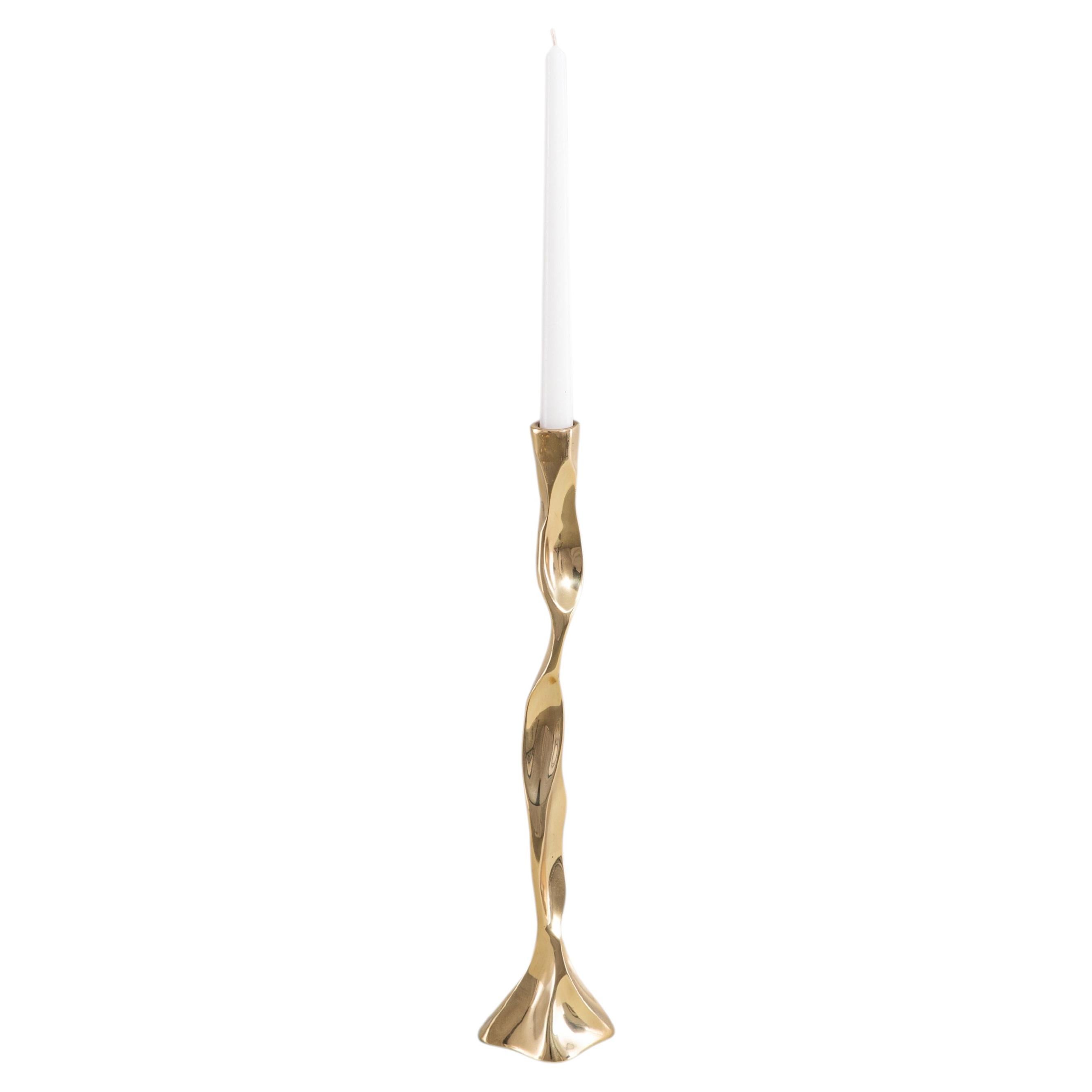 Decorative Candle Holder, Under The Banyan Gold Large, Viya by Vikram Goyal For Sale