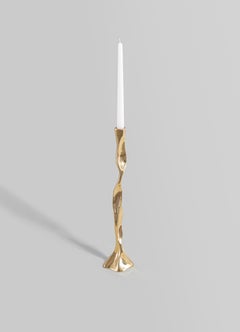 Under The Banyan Gold Candle Holder Large, Viya by Vikram Goyal