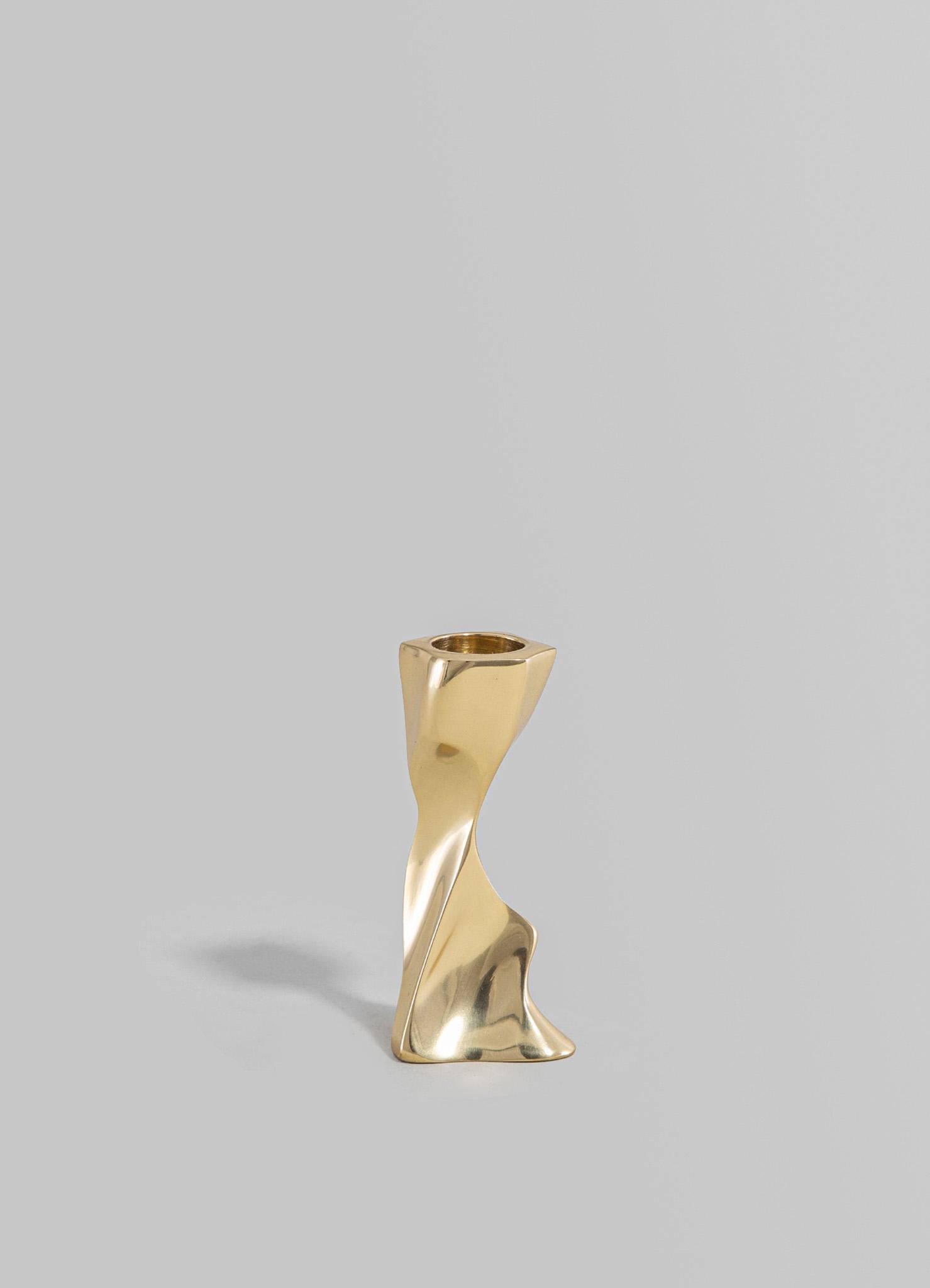 Cast Under The Banyan Gold Candle Stand Short, Viya by Vikram Goyal For Sale