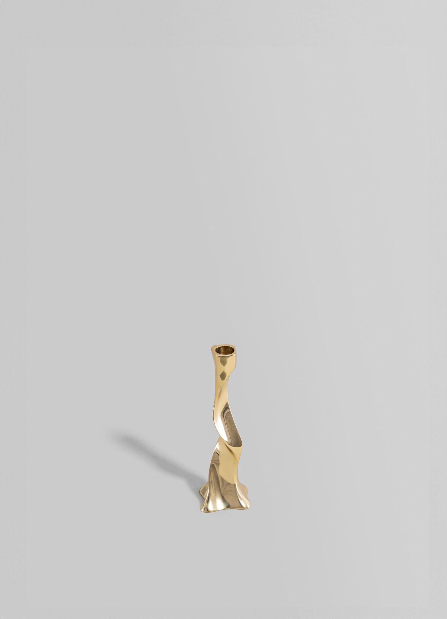 Indian Under The Banyan Gold Candle Stand Small, Viya by Vikram Goyal For Sale